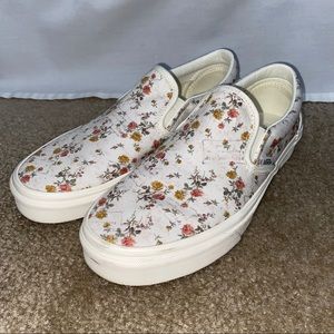 Floral Slip-On Vans - Women